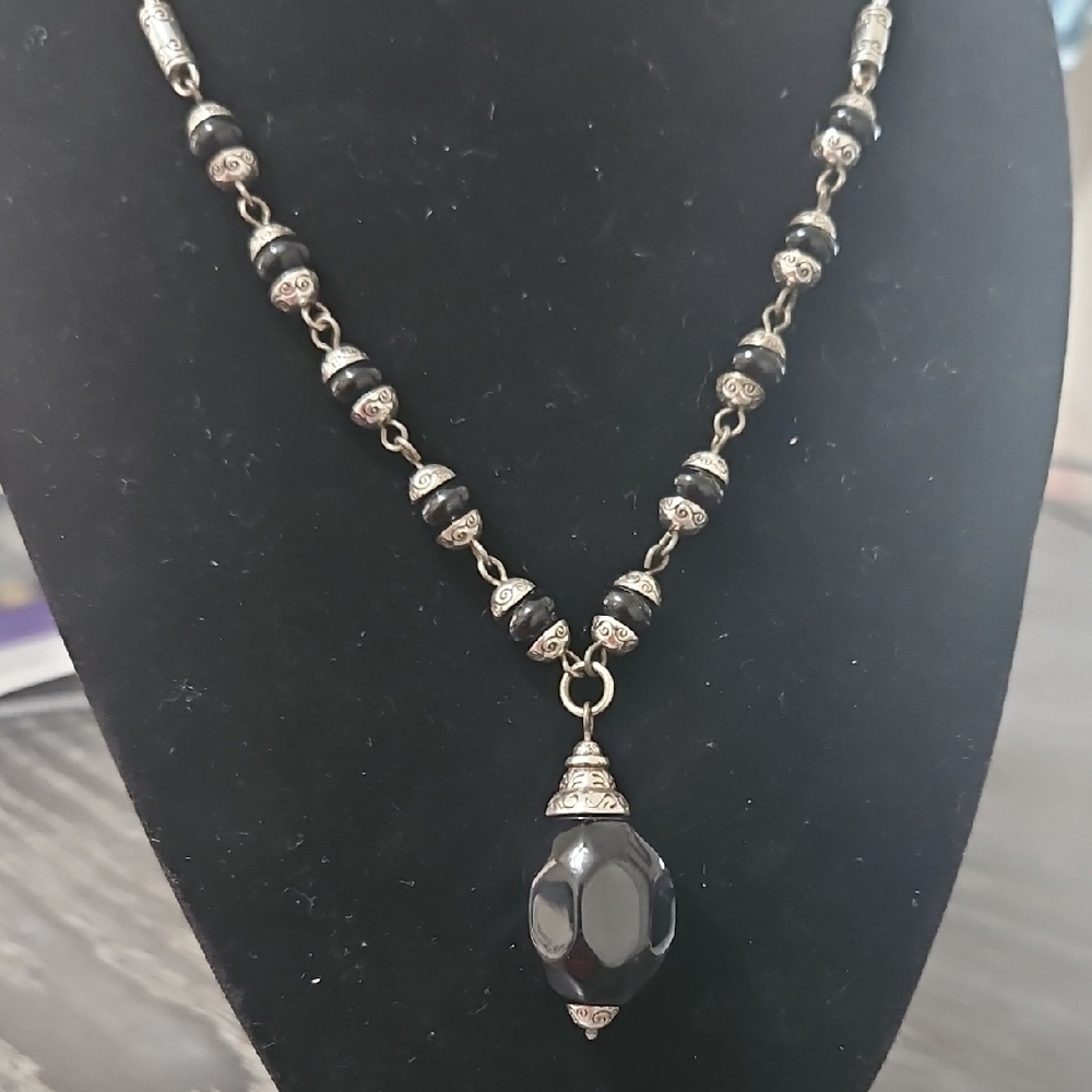 Brighton Black Beaded Necklace